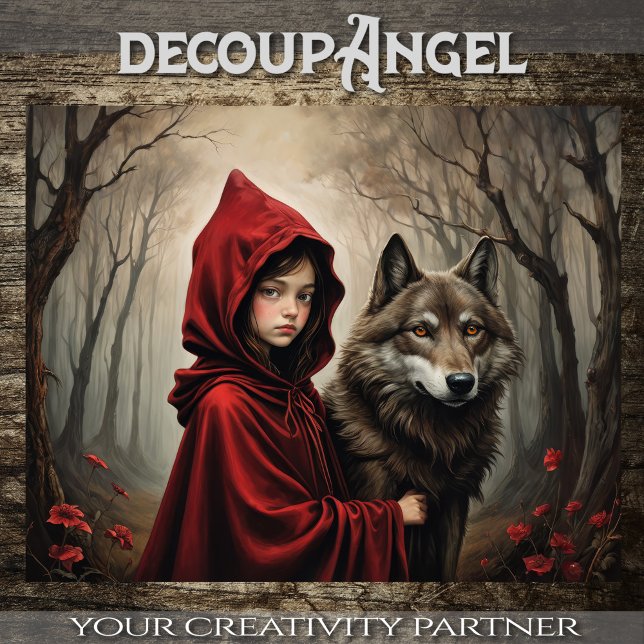 Papier Mousseline Little Red : Beyond the Path - Decoupage - (Créateur téléchargé)