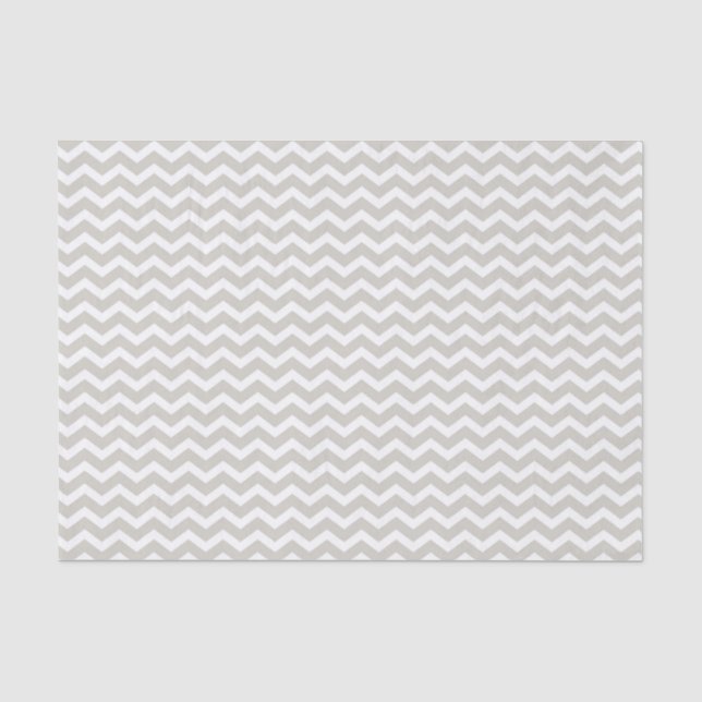 Papier Mousseline Livre blanc gris Chevron Zigzag (Recto)