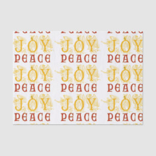 Papier Mousseline Livre Tissu Joy and Peace