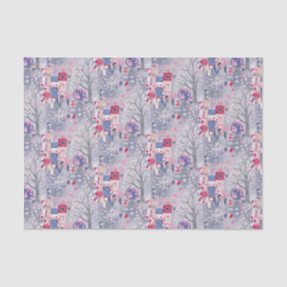 Papier Mousseline Livres Fairytale et Créatures Magiques Gris