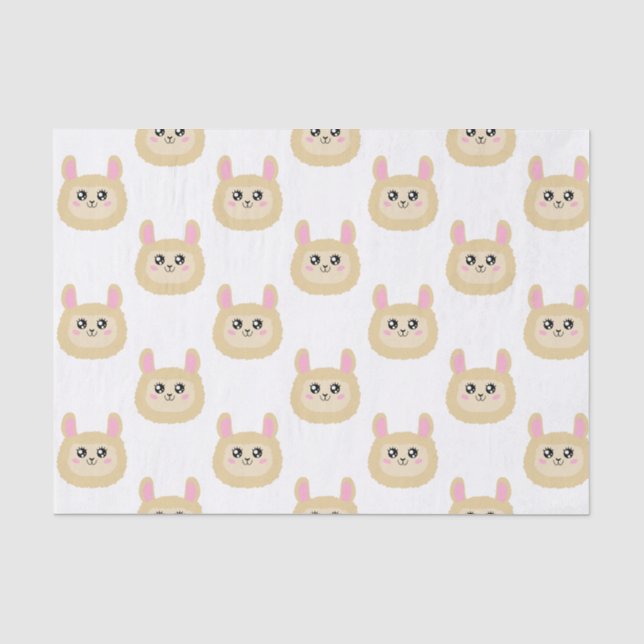 Papier Mousseline Llama (Recto)