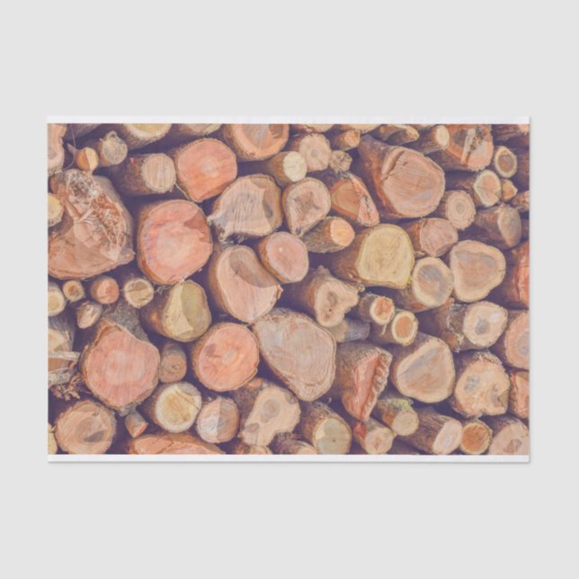 Papier Mousseline Loges de bois  (Recto)