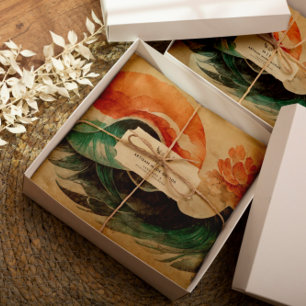 Papier Mousseline Logo de marque de marque écologique et artisanal