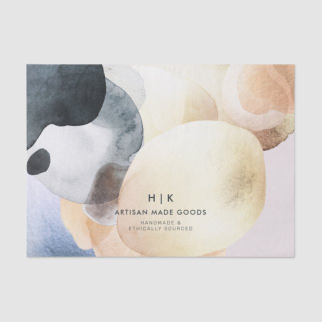 Papier Mousseline Logo de marque de marque écologique et artisanal (Recto)