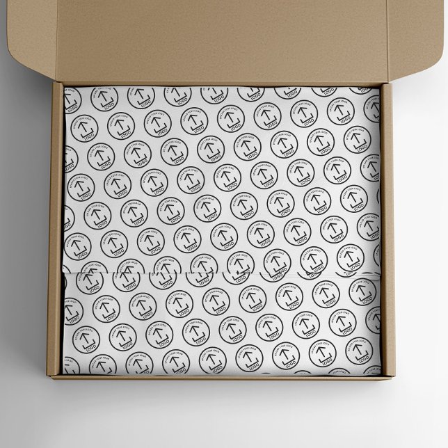 Papier Mousseline Logo de papier tissu personnalisé pour les emballa (Custom Tissue Paper for Business Packaging Logo)