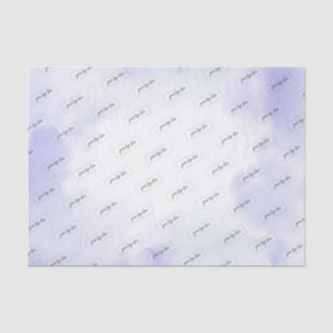 Papier Mousseline Logo de société personnalisé avec lavis d'aquarell