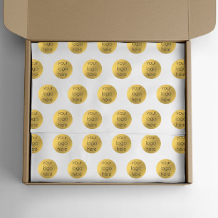 Papier Mousseline Logo d'entreprise de luxe Packaging