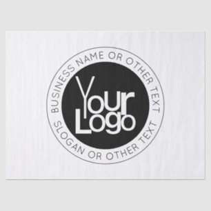 Papier Mousseline Logo d'entreprise et texte moderne simple modifiab