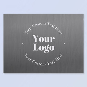 Papier Mousseline Logo d'entreprise ou design & texte modifiable