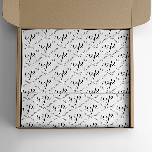 Papier Mousseline Logo d'entreprise personnalisé (Créateur téléchargé)