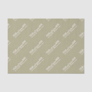 Papier Mousseline Logo d'entreprise vert sauge organique moderne