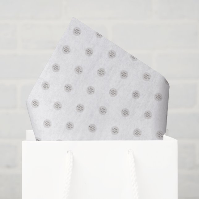 Papier Mousseline LOGO ENTREPRISE BRANDING moderne simple mini (Sac cadeau)