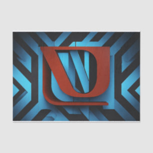 Papier Mousseline Logo Fierce Netflix sur Arrière - plan noir et ble
