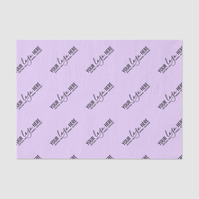 Papier Mousseline Logo Personnalisé Entreprise Emballage Purple (Recto)