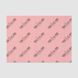 Papier Mousseline Logo personnalisé Entreprise Emballage Rouge clair