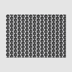 PAPIER MOUSSELINE LOGO REPEATING MOTIF BUSINESS CADEAU PACKAGIER