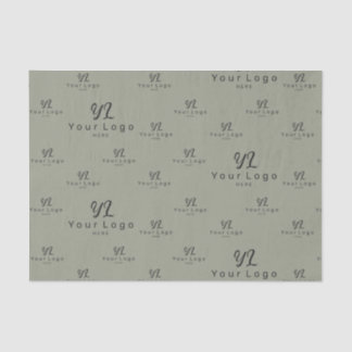 Papier Mousseline Logo Sage Green motif Emballage de marque