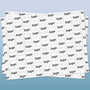 Papier Mousseline Logo simple Motif d'entreprise