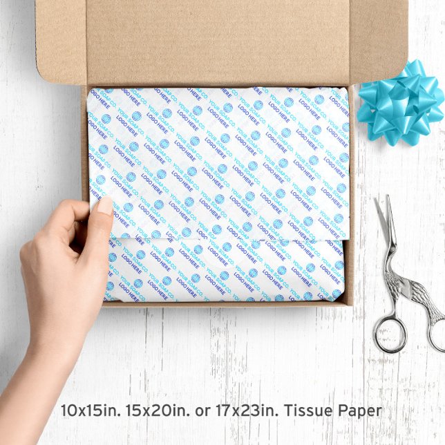 Papier Mousseline Logo 📦 société personnalisée (📦 Custom Company Logo Tissue Paper
)
