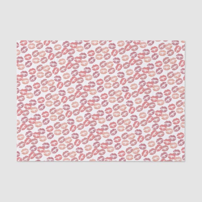 Papier Mousseline Lotsa Baisers dans les Golfs Roses (Recto)