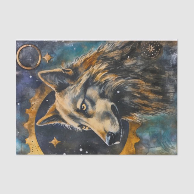 Papier Mousseline Loup du journal de junk (Recto)