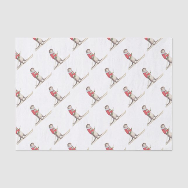 Papier Mousseline Loutre de ski (Recto)