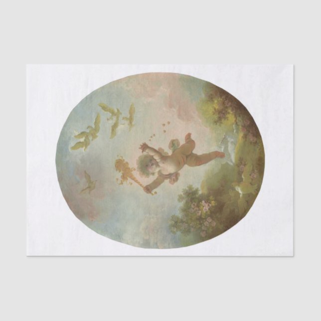 Papier Mousseline Love As Folly par Jean-Honore Fragonard (Recto)