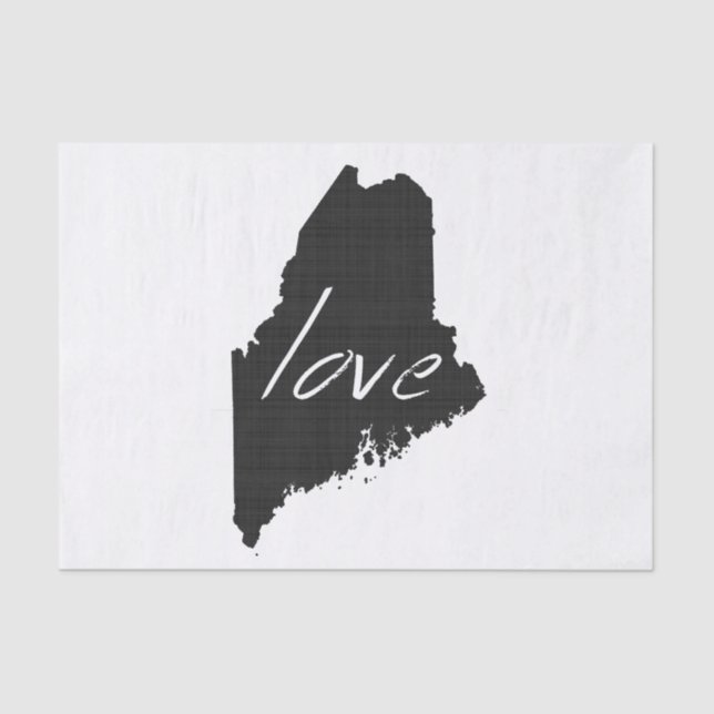 Papier Mousseline Love Maine (Recto)