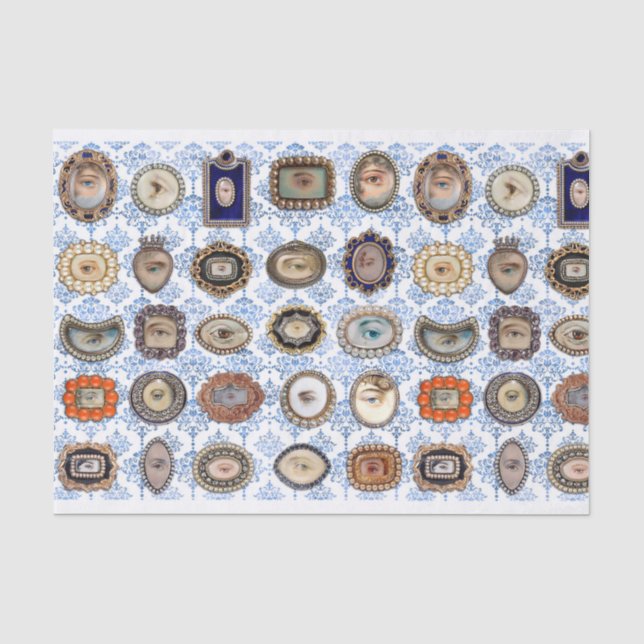 Papier Mousseline Lover's Eyes, art original inspiré par les Victori (Recto)