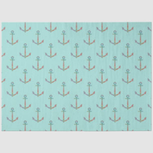 Papier Mousseline Lt Blue et Gold Nautical Series Design 10