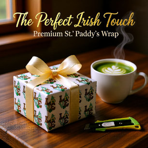 Papier Mousseline Lucky Love Gnome St. Patrick's Day