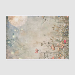 Papier Mousseline Lumière de la lune éthérée dans la page de découpa