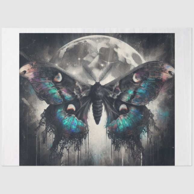 Papier Mousseline Luna Moth (Recto)