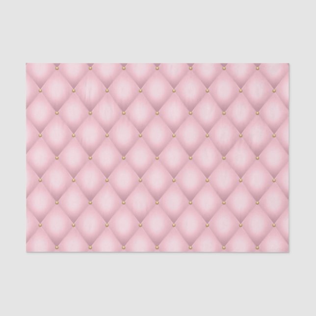 Papier Mousseline Luxueux Motif en diamant verni rose (Recto)