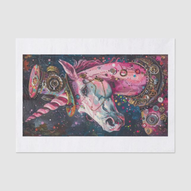 Papier Mousseline Lyfe11 Unicorne (Recto)