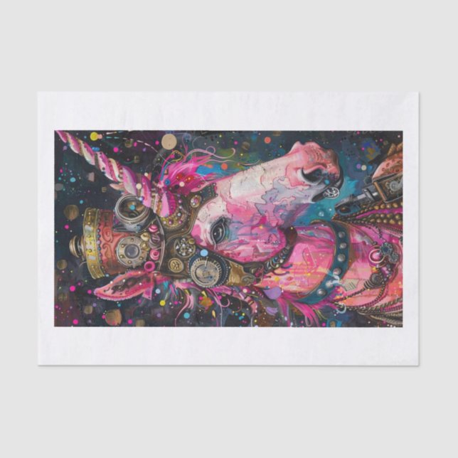 Papier Mousseline Lyfe 8 Unicorne (Recto)