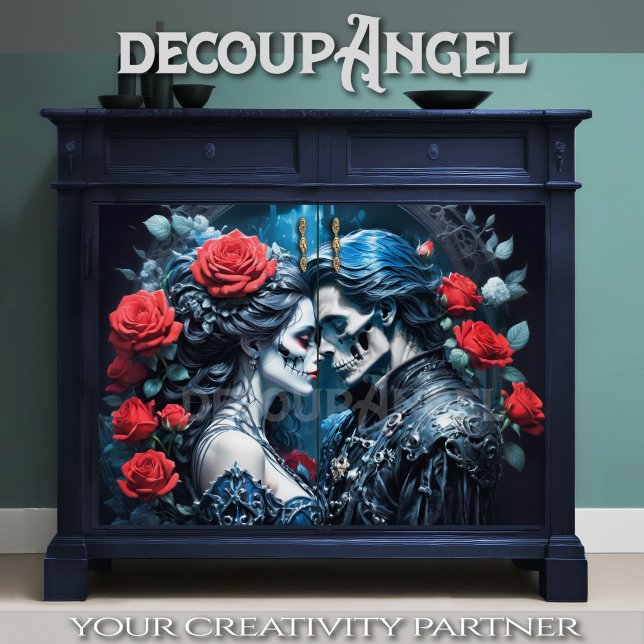 Papier Mousseline M. et Mme Dracula - Découpage - (Créateur téléchargé)