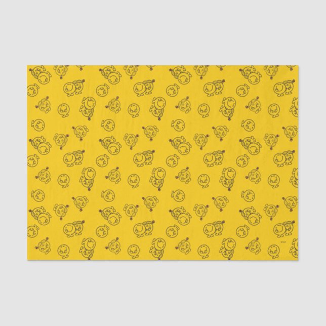 Papier Mousseline M. Happy & Little Miss Sunshine | Motif jaune (Recto)