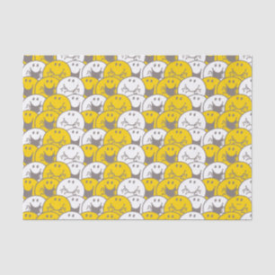 Papier Mousseline M. Happy Motif de sourires clignotants