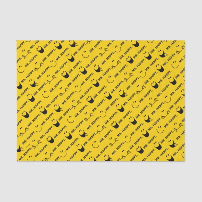 Papier Mousseline M. Happy | Tous les Smiles Motif (Recto)