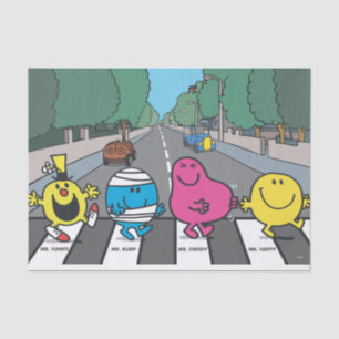 Papier Mousseline M. Men Abbey Road Walkers
