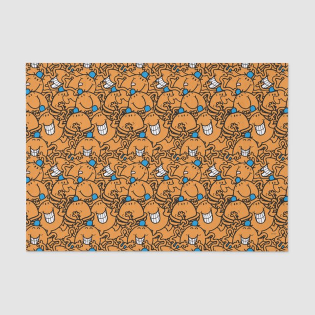 Papier Mousseline M. Tickle | Motif de ticket orange (Recto)