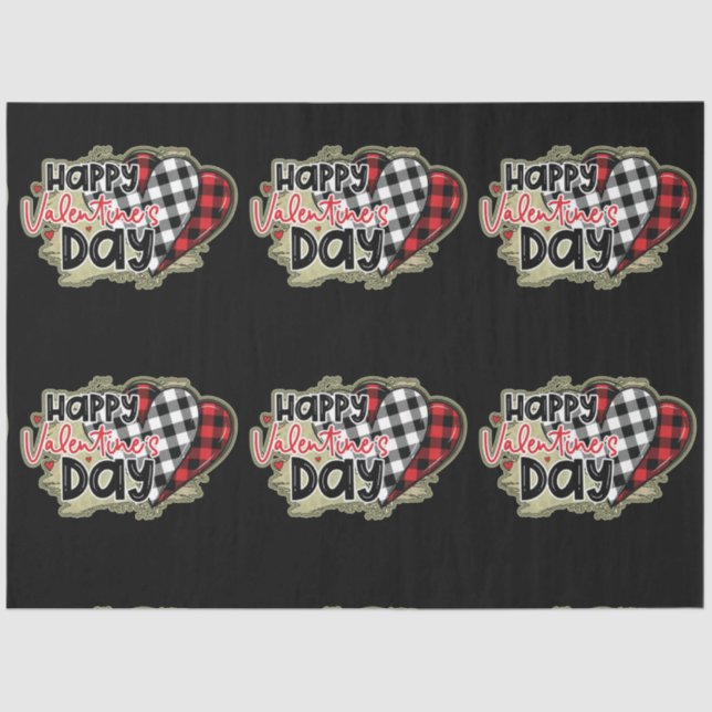 Papier Mousseline Ma Saint Valentin à la mode (Recto)