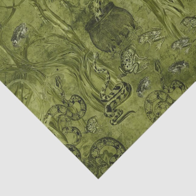 Papier Mousseline Macabre serpents Halloween (Détail)