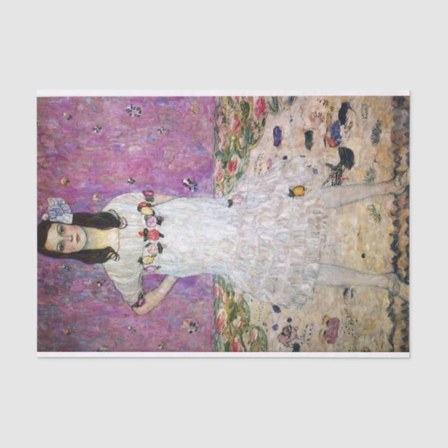 Papier Mousseline Mada Primavesi par Gustav Klimt (Recto)