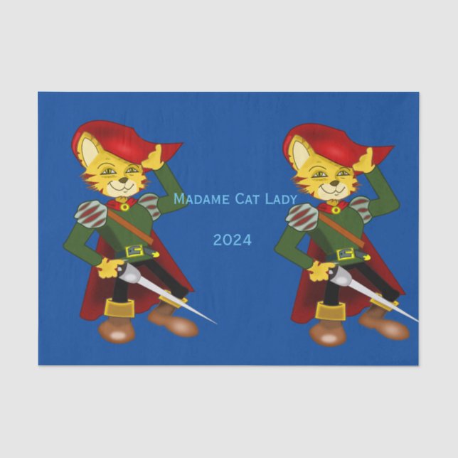 Papier Mousseline Madame Cat Lady 2024 pour le président Thunder_Cov (Recto)