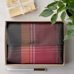 Papier Mousseline Madras moderne Plaid Carré Motif Caraïbes