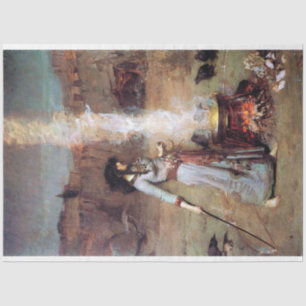 Papier Mousseline Magic Circle, John William Waterhouse