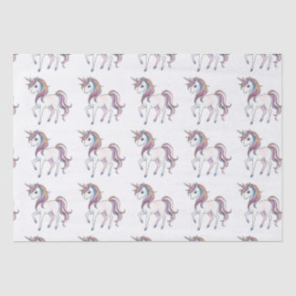 Papier Mousseline Magical Unicorn Dreams - Whimsical Imaginaire Desi