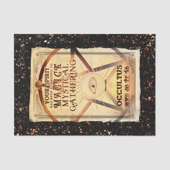 Papier Mousseline Magick Mystical Gthering Fortune Teller Eye Party (Recto)